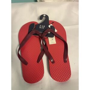 Men's‎ The Gap, Red, Lightweight Flip Flops: Size 8/9 NEW Bin2